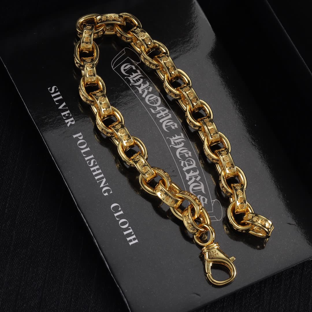 Chrome Hearts Roman Empire Gold Bracelet